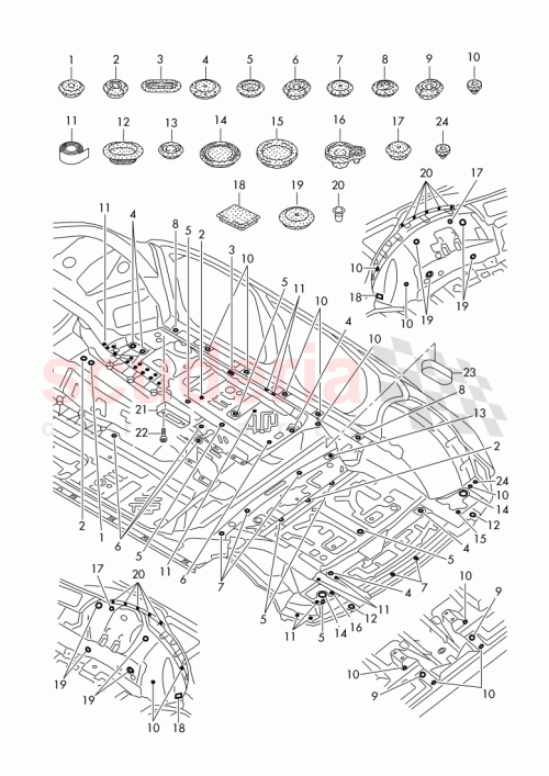 Part Diagram for Bentley 4F0 803 593 A