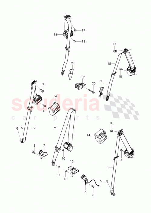 Part Diagram for Bentley 36A 857 812 A