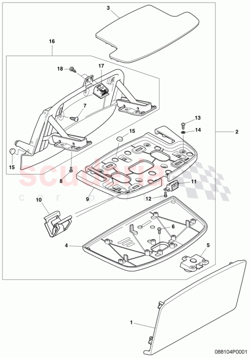 Part Diagram for Bentley 3W5881253C