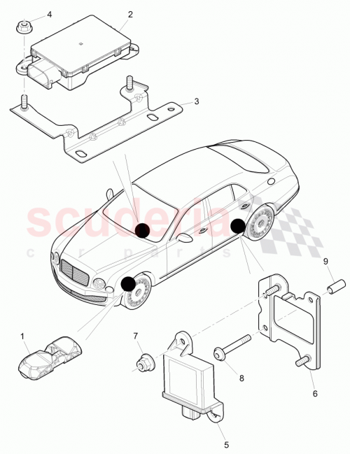Part Diagram for Bentley 3Y0 907 111