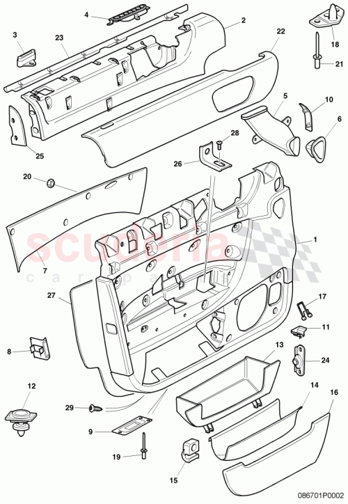 Part Diagram for Bentley 3W0867177