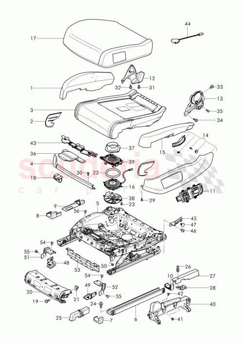 Part Diagram for Bentley 3W3 881 404 AB