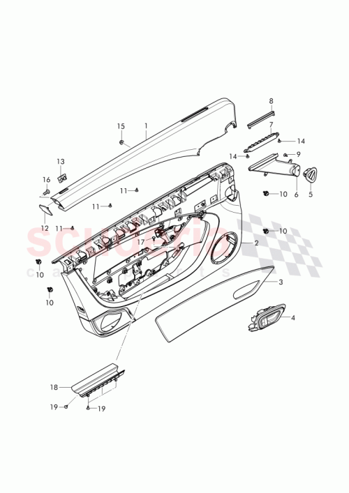 Part Diagram for Bentley 3W7867425A