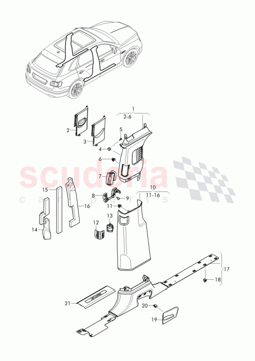 Part Diagram for Bentley 36A 867 293 B