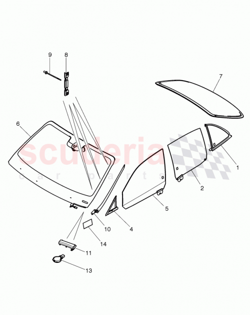 Part Diagram for Bentley 3Y0823722