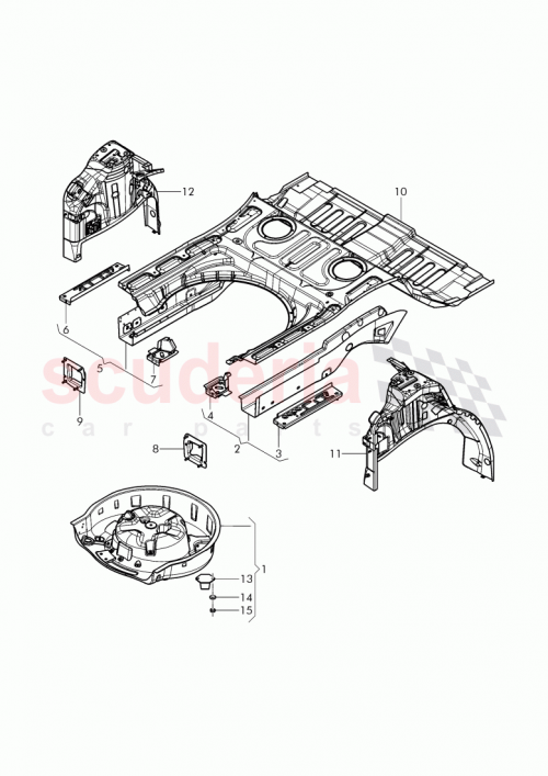 Part Diagram for Bentley 3W8 803 502 A