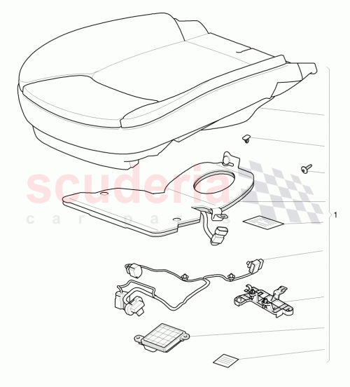 Part Diagram for Bentley 3Y5 860 389 E