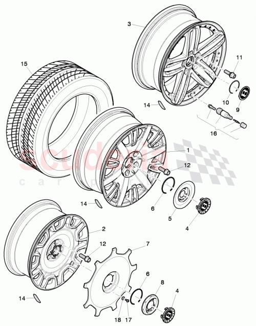 Part Diagram for Bentley 3Y0601361