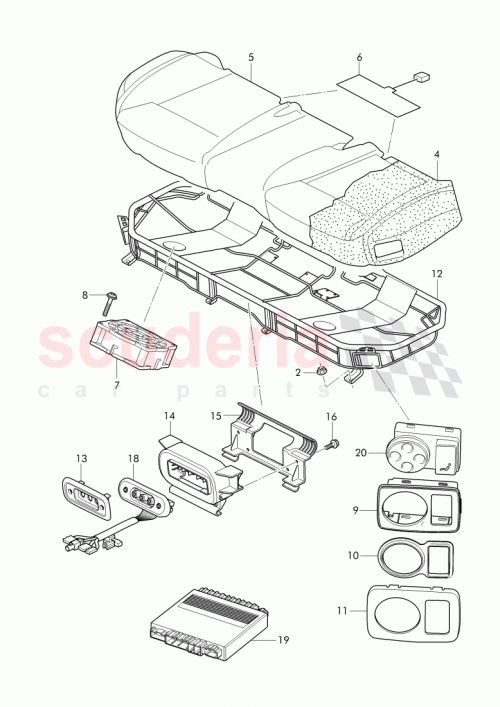 Part Diagram for Bentley 3W5886293