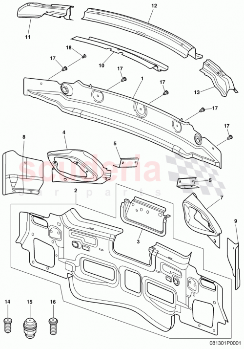 Part Diagram for Bentley 3W8813561