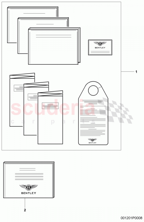 Part Diagram for Bentley 3W5 012 003 CB