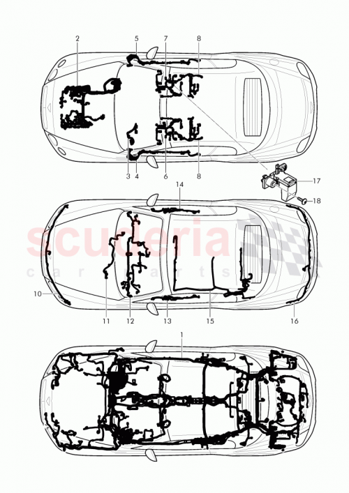 Part Diagram for Bentley 3W7 971 020 DL