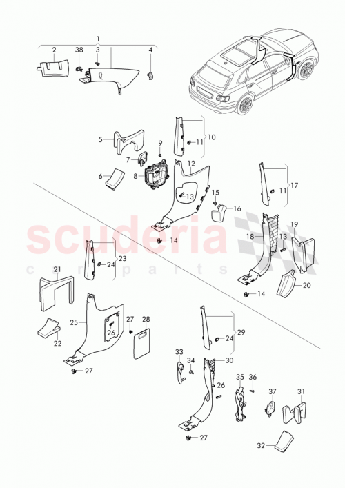 Part Diagram for Bentley 4B0867276A