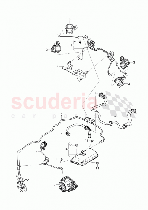 Part Diagram for Bentley 07P133909D