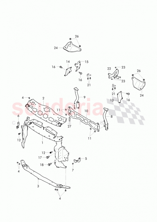 Part Diagram for Bentley 3W0 199 171 B