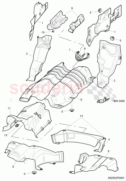 Part Diagram for Bentley 3W7 825 711 C
