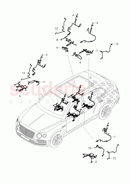 Part Diagram for Bentley 36A971366DF