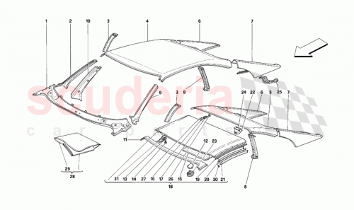 Part Diagram for Ferrari 64374800