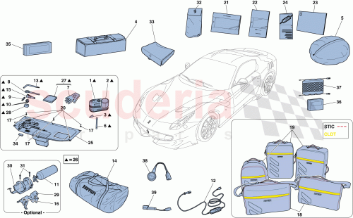 Part Diagram for Ferrari 88139600
