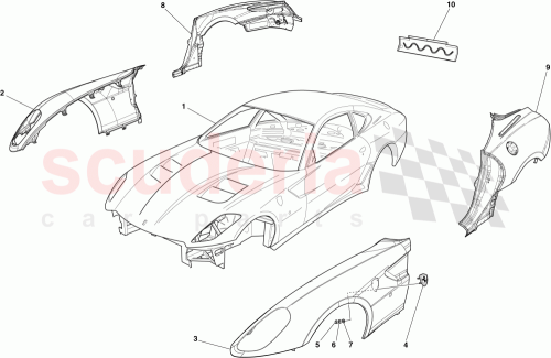 Part Diagram for Ferrari 68059011
