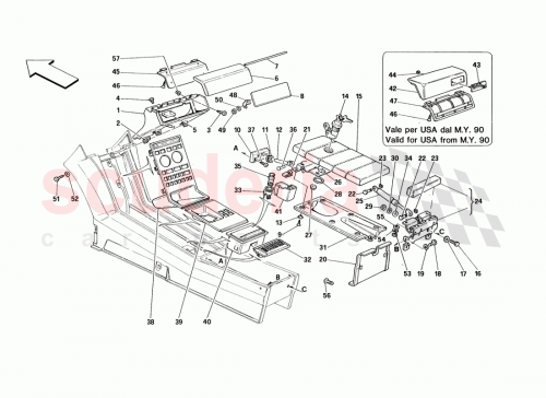 Part Diagram for Ferrari 14591687