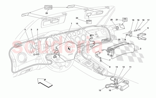 Part Diagram for Ferrari 164645