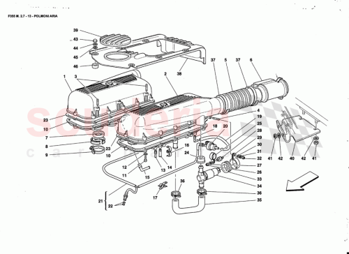 Part Diagram for Ferrari 166438