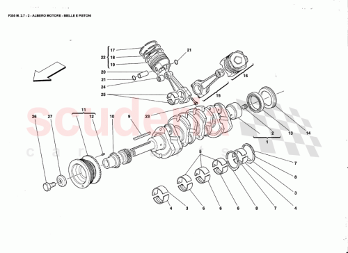 Part Diagram for Ferrari 164101