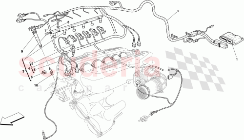 Part Diagram for Ferrari 240888
