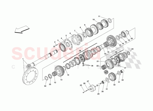 Part Diagram for Ferrari 185021
