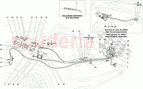 Part Diagram for Ferrari 69918500
