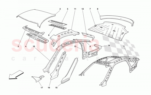 Part Diagram for Ferrari 64577800