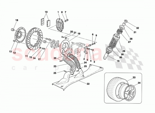 Part Diagram for Ferrari 163349