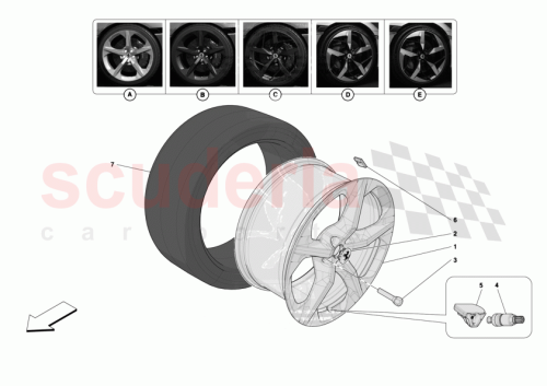 Part Diagram for Ferrari 942046
