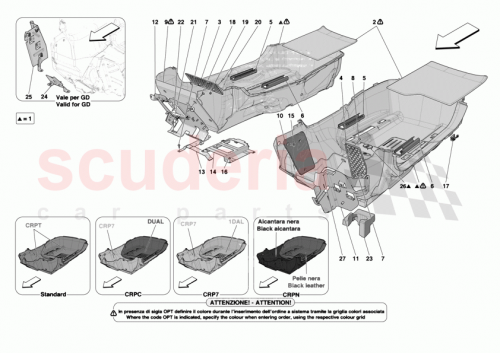 Part Diagram for Ferrari 973164