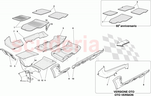 Part Diagram for Ferrari 69543100
