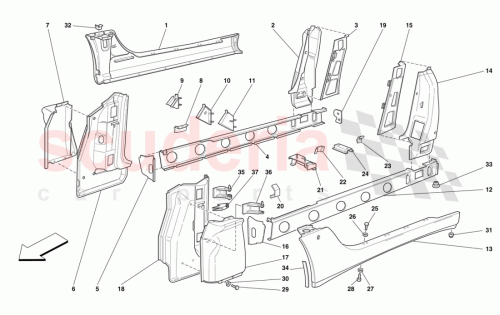 Part Diagram for Ferrari 63145500