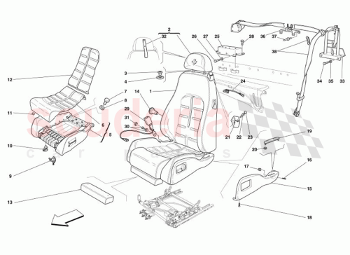 Part Diagram for Ferrari 693402