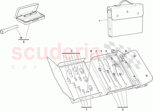 Part Diagram for Ferrari 205130