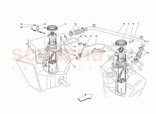 Part Diagram for Ferrari 13001690