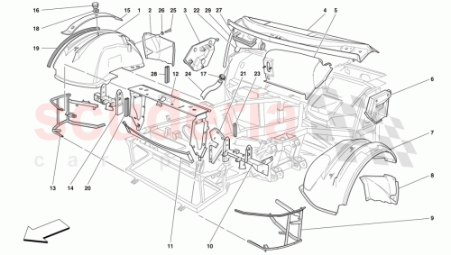 Part Diagram for Ferrari 64041400