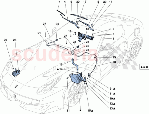 Part Diagram for Ferrari 83919300