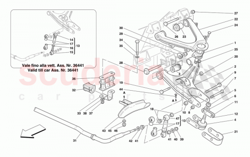 Part Diagram for Ferrari 155624