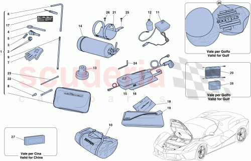 Part Diagram for Ferrari 305230