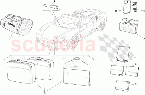 Part Diagram for Ferrari 70004080