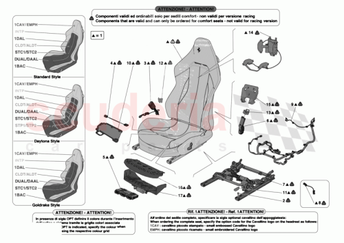 Part Diagram for Ferrari 55013659