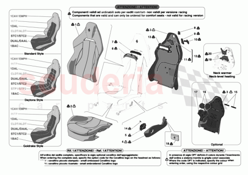 Part Diagram for Ferrari 055075075