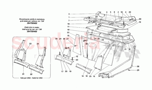 Part Diagram for Ferrari 62539600