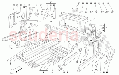 Part Diagram for Ferrari 181039
