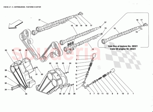 Part Diagram for Ferrari 166660
